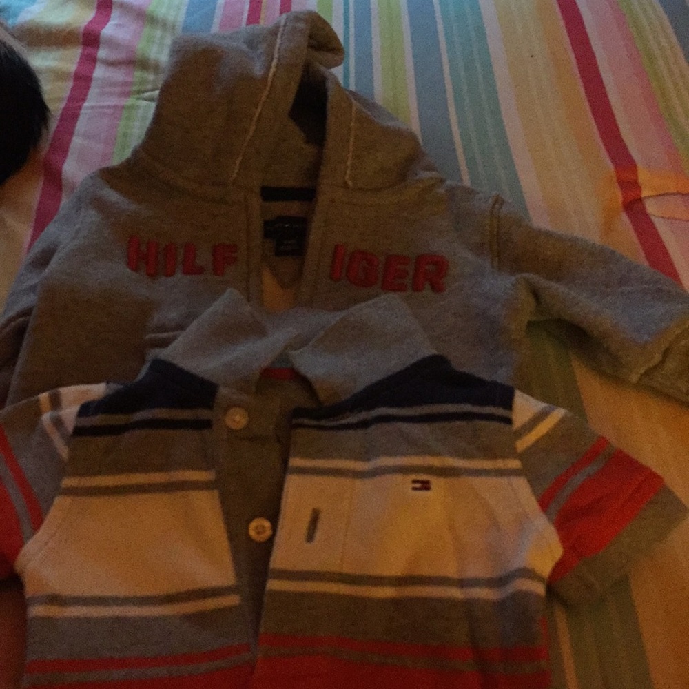 Tommy Hilfiger hoodie and shirt